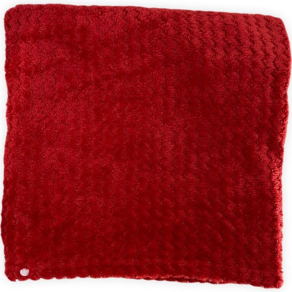 Red Knitted Versatile Shawl V-Neck Poncho Button Sweater Cape - Picture 7 of 7